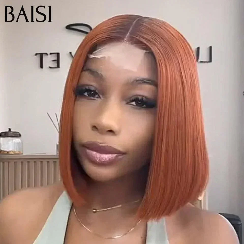 BAISI 100% Vietnam Hair SDD BONE STRAIGHT 2x6 Lace Straight Wig #4T#613 Blonde €89 In 100% Human Hair