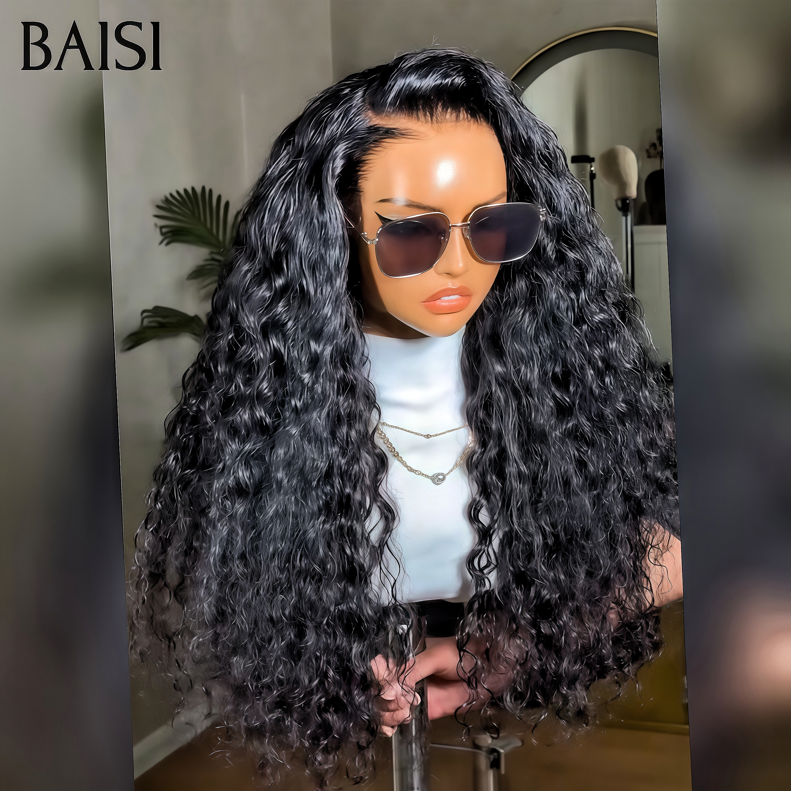 BAISI PROMO Offre spéciale 13X4 lace frontal Perruques deep wave 20 pouces 99€ en 100% vrais cheveux humains