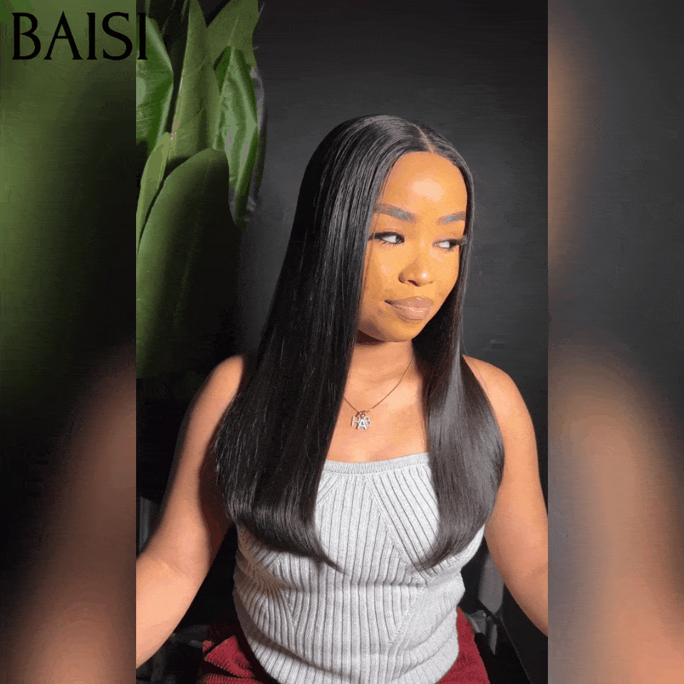 BAISI perruque Bob Lisse Avec Frange en couleur Marron #4 ou 2X6 BOB Lisse 14 Pouces 148€ DE luxe en 100% cheveux humains