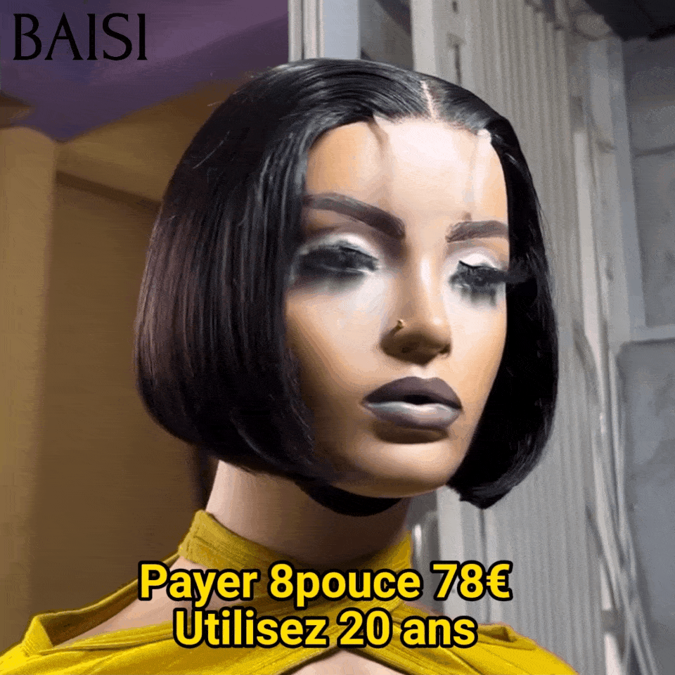 BAISI 13x4 Frontale Lace Perruque 16 Pouces En Couleur Brun avec Racine Noir 1BT27#1B# 148€ ou 10Pouces Marron 138€coupe personnalisée boucles voluminieux ou 2X6 lace 8 Pouces 78€ BOB Vietnam Hair 300% densité plus de 20 ans d' utilisations FR20