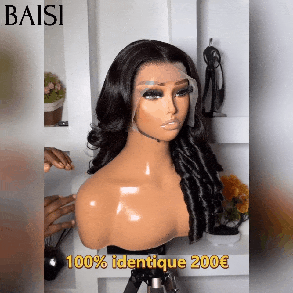 BAISI 13x4 lace perruque loose wave 250% densité 20 Pouces 200€ en 100% cheveux humains en cheveux indians brésiliens de bonne qualité BS65
