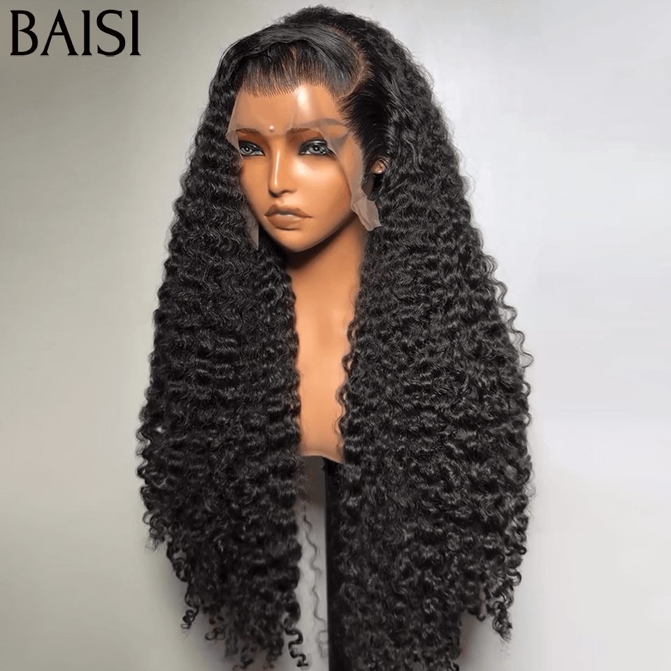 BAISI 4x4 closure loose wave wig 100% human hair brazilian indian hair good quality