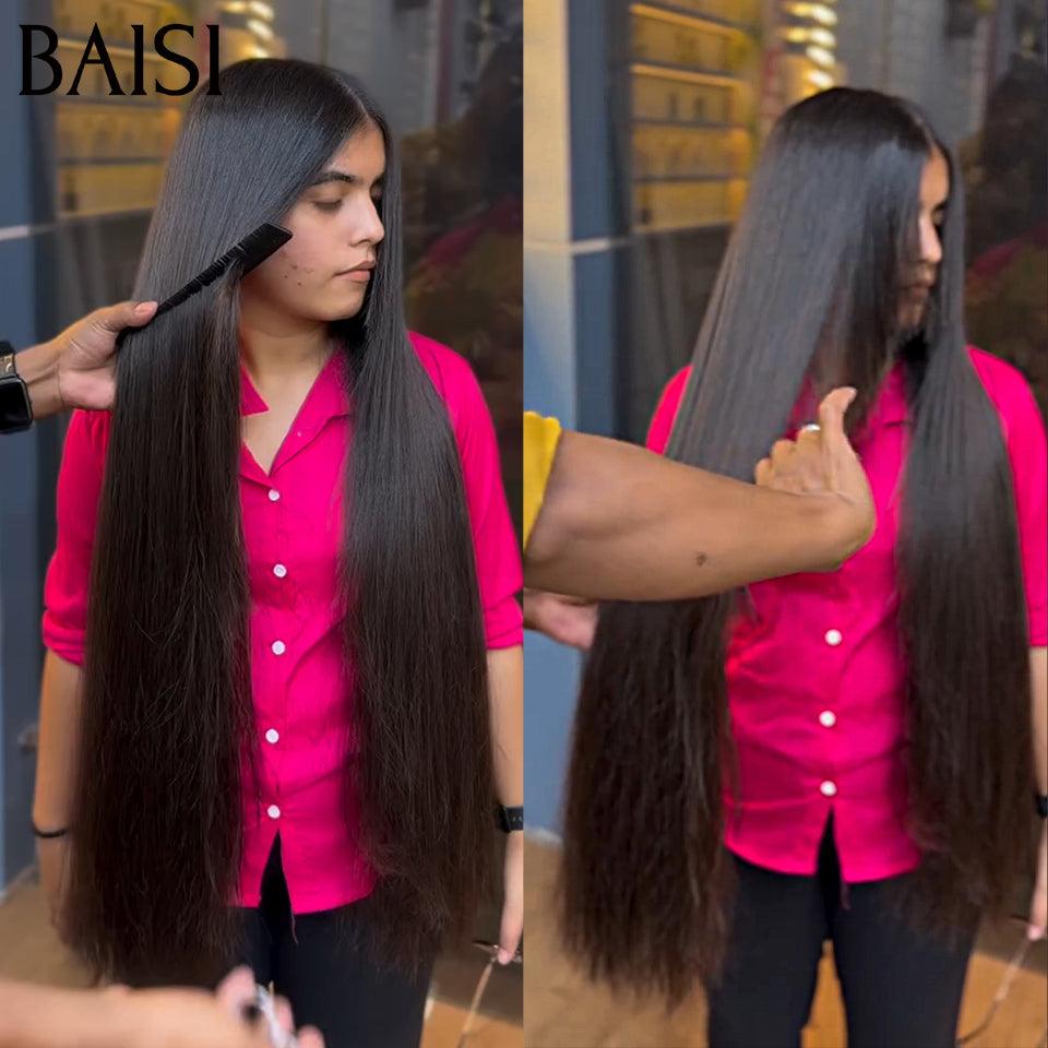 BAISI 13X4 lace frontal Lisse 20 Pouce + 1 Peigne Electrique 0€ = 118€ ou 13x4 Frontal Perruque Curly En Haut De Gamme En 100% Raw Hair 30 Pouce ou lisse 32 pouces 338euro D Code: VIP100
