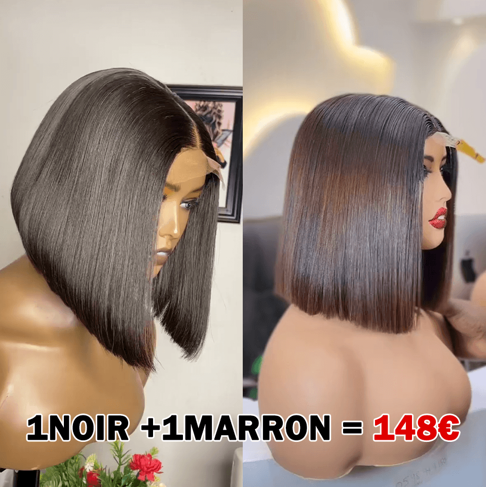 BAISI 2 Pelucas SIN pegamento Cuerpo ondulado y ondulado rizado para revender 275€ 18 pulgadas en cabello humano 100% real VIP100