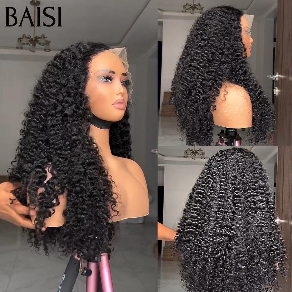 BAISI 13X4 Perruques de Luxe Curly volume 20 Pouces 179€ 350% densité A1 Fabriquées par les cheveux double drawn mèches vièges plus de 20 ans d' utilisations code : FR38