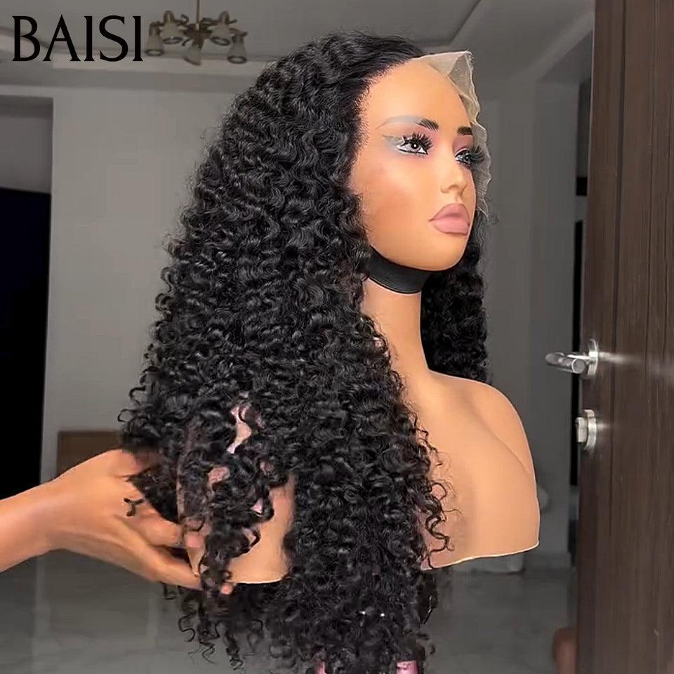 BAISI 13X4 Perruques de Luxe Curly volume 20 Pouces 179€ 350% densité A1 Fabriquées par les cheveux double drawn mèches vièges plus de 20 ans d' utilisations code : FR38