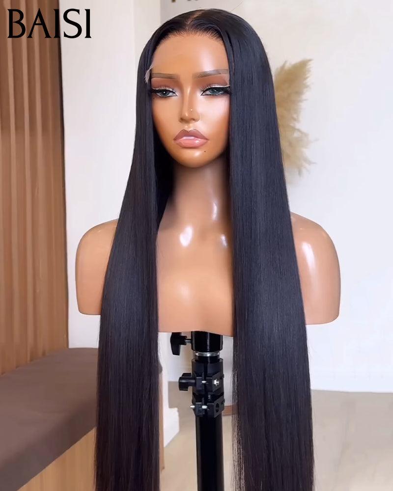 BAISI Livraison En 48H TVA 0€ 13x6 Frontal Perruque Lisse En Haut De Gamme En 100% Raw Hair D