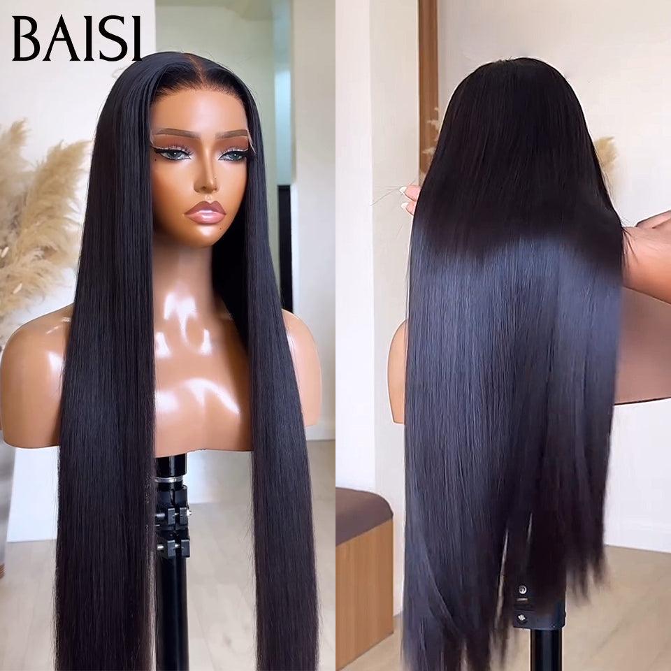 BAISI Livraison En 48H TVA 0€ 13x6 Frontal Perruque Lisse En Haut De Gamme En 100% Raw Hair D