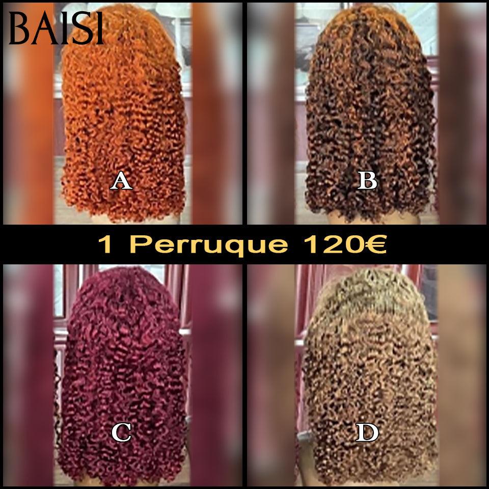Baisi 13x4 luxo primavera onda encaracolado perucas em cor preta mix mel 1b # 27 # a1 feito por cabelo duplo desenhado volume de cabelo virgem em 100% cabelo humano