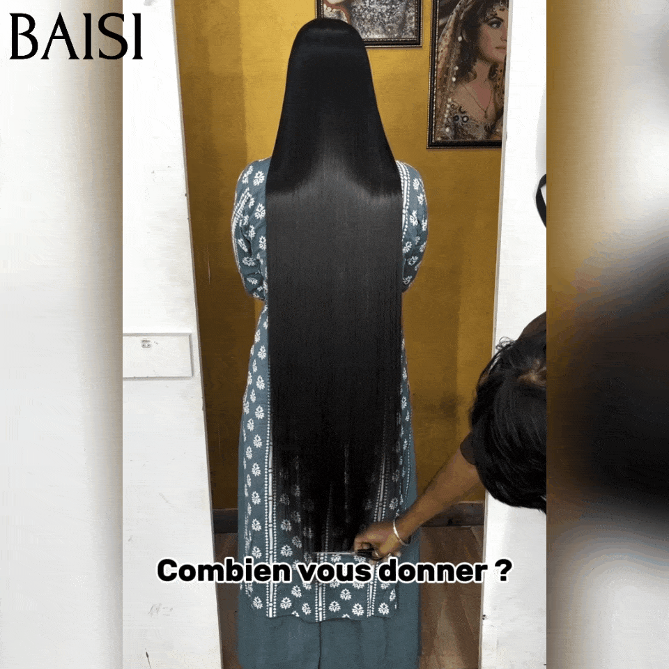 Baisi luxo perucas 2x6 fechamento do laço peruca reta em 100% cabelo humano vietnam cabelo 300% densidade mais de 20 anos de uso