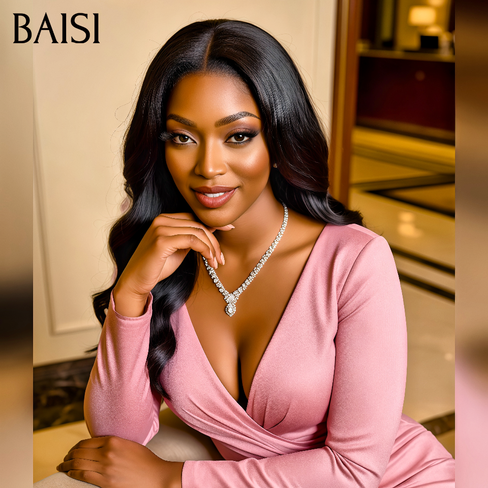 BAISI 13x4 lace Frontal Perruque Body Wave en couleur NOIR ou Gingembre Orange 20 Pouces 229€ en 100% Cheveux Humains