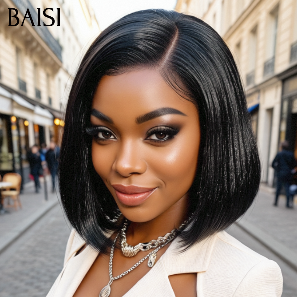 BAISI Lisse Frontale 13x4 lace 10 Pouce en Noir 79€ raw hair ou 2x6 lace 10 pouce 98€ Vietnam Hair