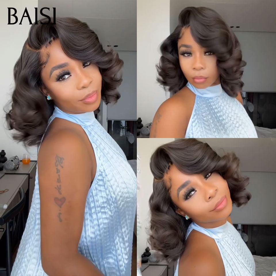 BAISI Offre Flash 70€ Perruque Bouclée Egg Wave NOIR ou Bouncy curl 86€en 100% Cheveux Humains