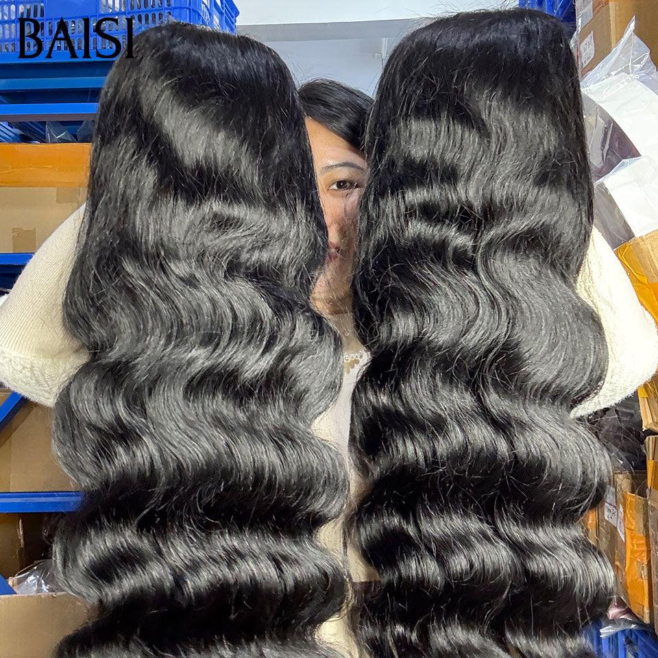 BAISI 13x4 lace frontal 18 pouces body wave 145€ en couluer 1BT33# ou 4X4 perruque Body wave 24 Pouce 149€ en France TVA 0€ 48H arrivé en 100% cheveux humains