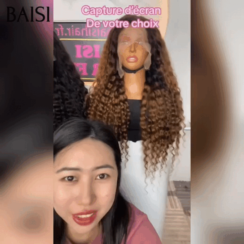 BAISI 13X4 lace frontal long deep wave 24 Pouces 2 couleurs NOIR 150€ ou Marron #1BT4 Promo 160€ 100% Raw Hair en 100% vrais cheveux humains