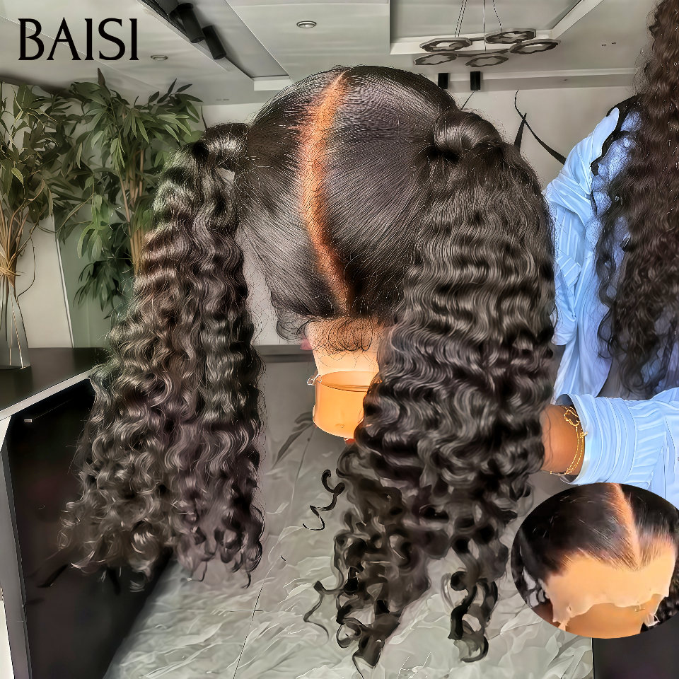 13x4 lace frontal Perruque avec Chignon de nattes PROMO Naturelle wave Nouveau produit en 100% Cheveux Humains