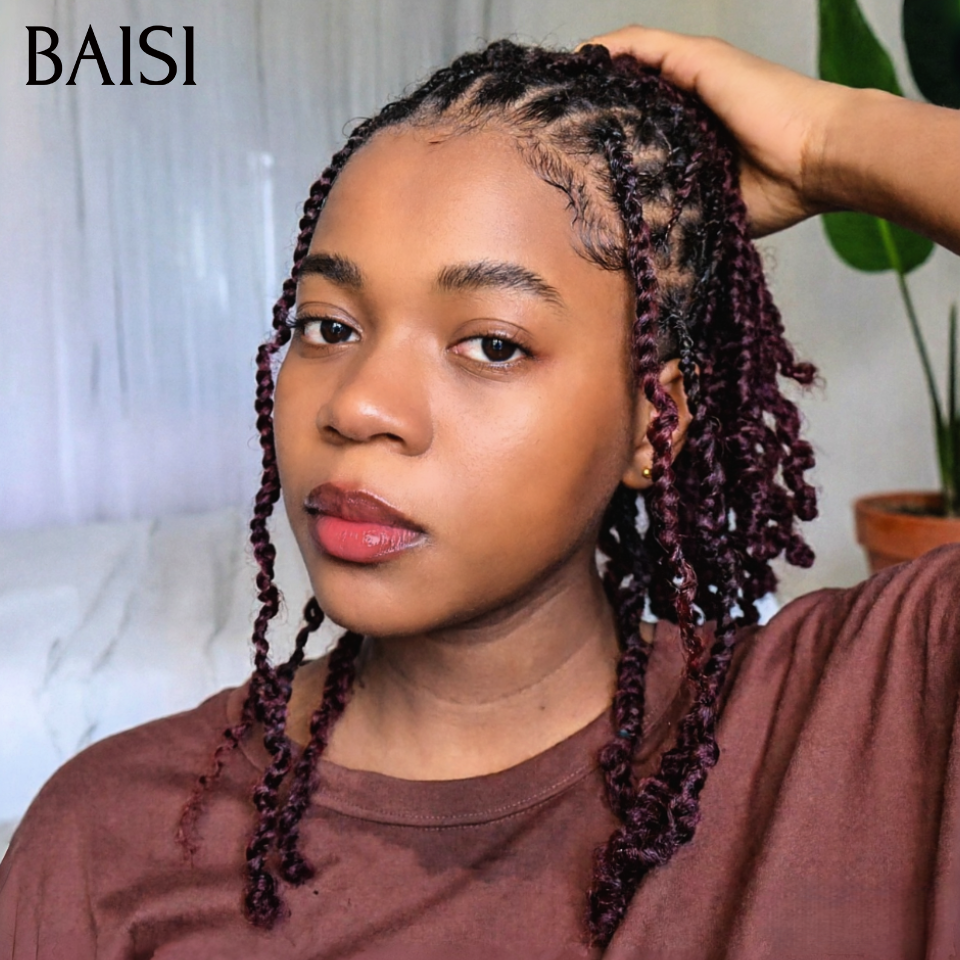 Nouveau produit Full lace Perruque en 3 couleurs disponibles avec coiffure tressée natte Coiffure déjà faites en 100% Cheveux Humains