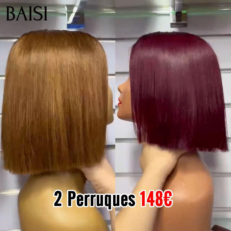 Venda flash BAISI 2 perucas em cabelo 100% humano real 149 euros (código: FR20)