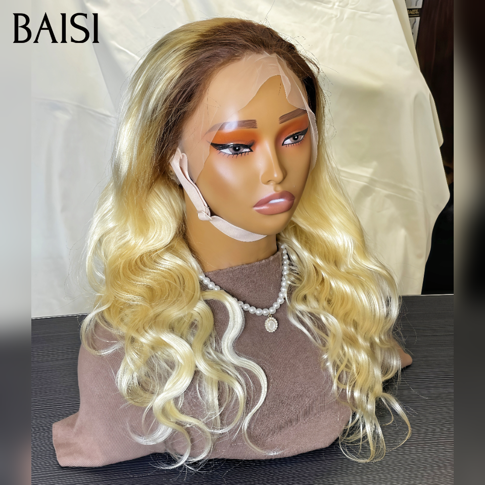 BAISI PROMO lace frontal 13x4 Perruque body wave blonde de luxe Votre carte de visite prestigieuse en 100% Cheveux Humains