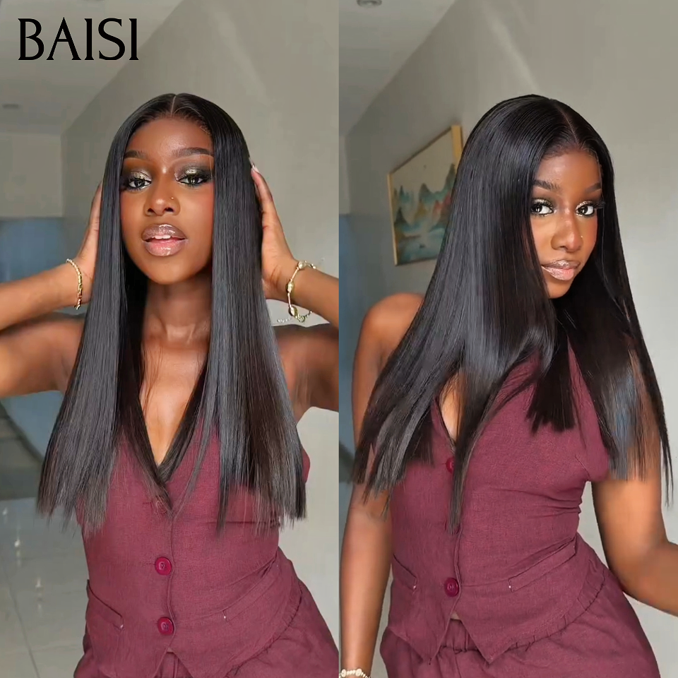 BAISI SDD straight 100% Vietnam hair Promo 75€ 2X6 Lace Perruque Carré Lisse NOIR ou Marron 4# 8 pouces 89€ FR38