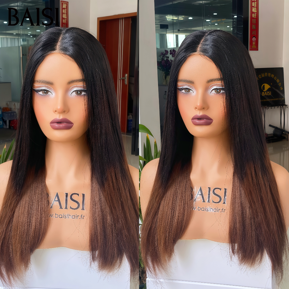 Lace closure 14 Pouces raw hair ou 100% Vietnam Hair perruque 18 Pouces 185€ Lisse de LUXE Haute Qualité en couleur Marron 1BT4# 250% Densité SDD BONE Straight