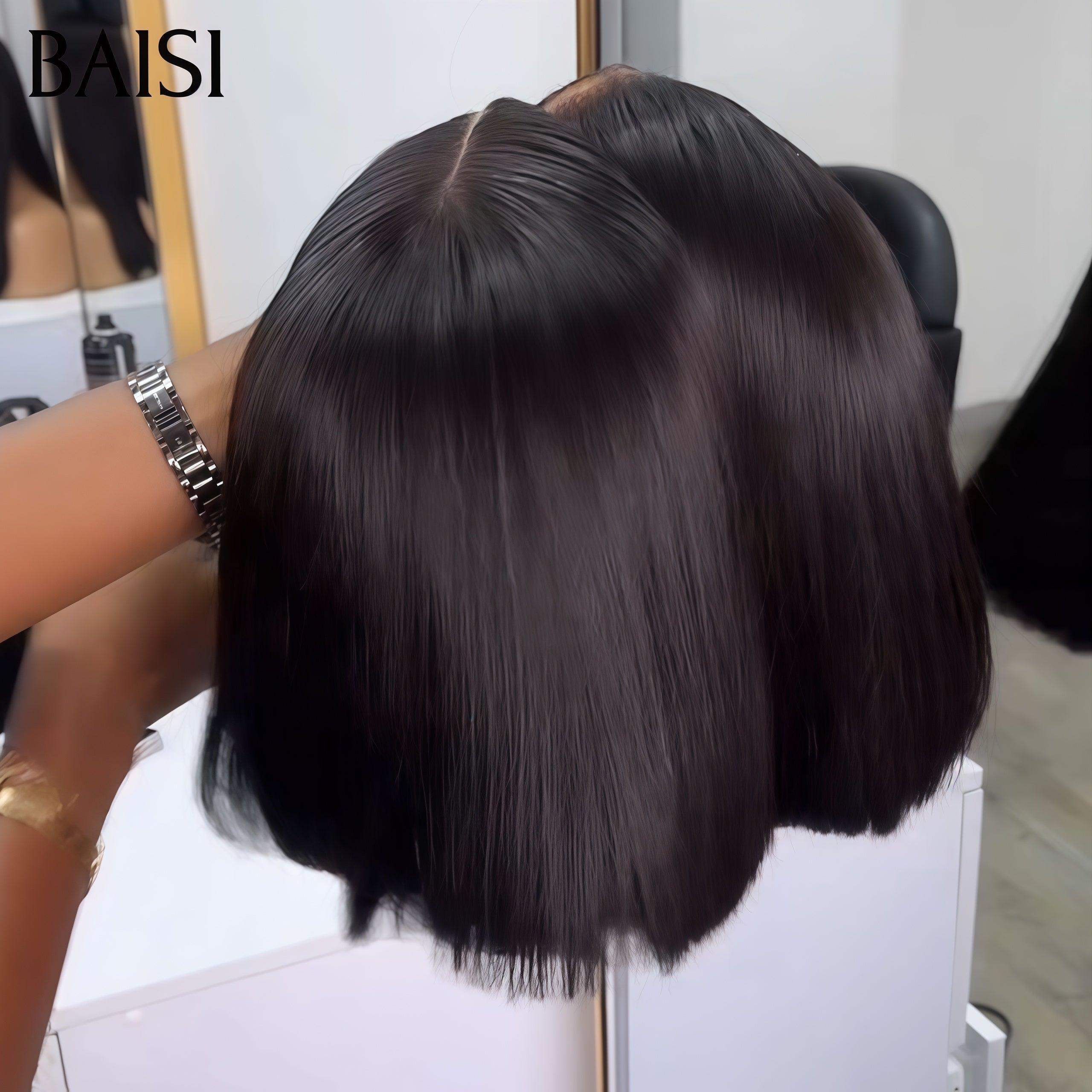 BAISI 15A SDD BONE STRAIGHT 300 % Dichte 13X4 Luxus Straight Bob A1 Perücken Hergestellt aus doppelt gezogenem Haar