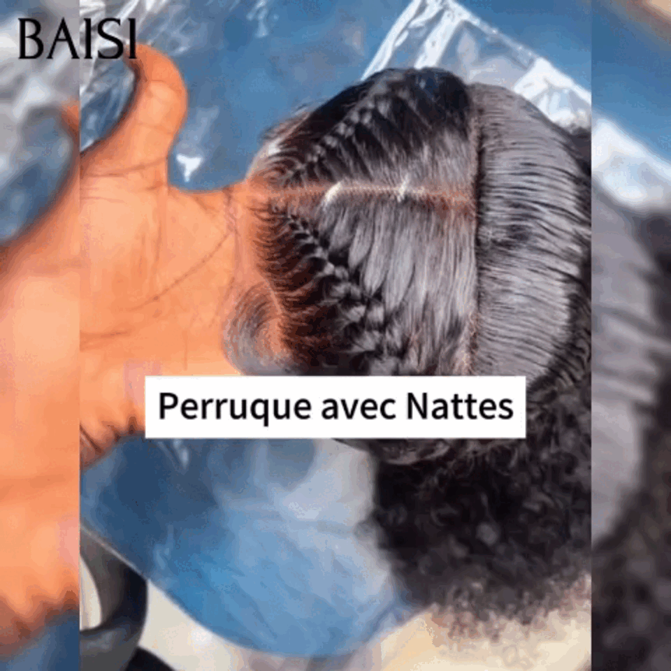 BAISI 100% Human Hair Straight Lace Front Human Hair Wig