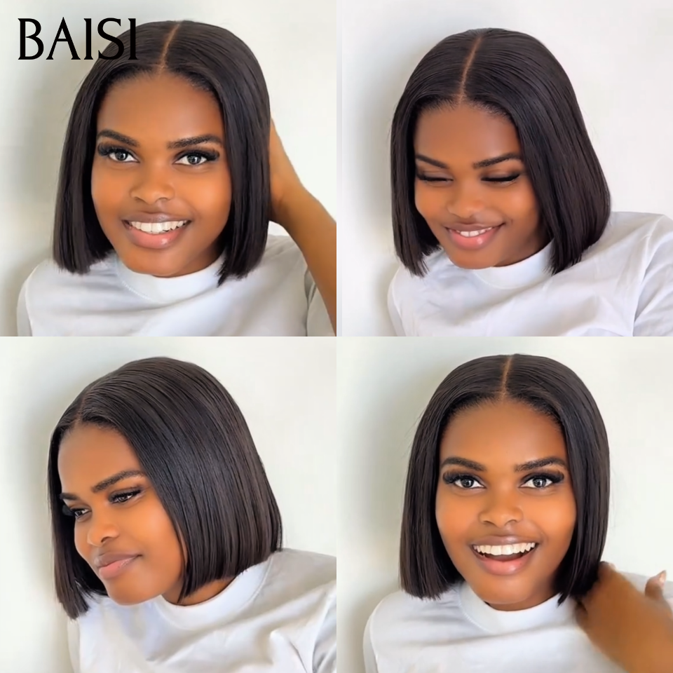 BAISI Peruca lisa bob 80€ Qualidade superior SDD Bone Straight 100% Cabelo vietnamita verdadeiro 20 anos de garantia Entrega a partir do depósito em França em 48H