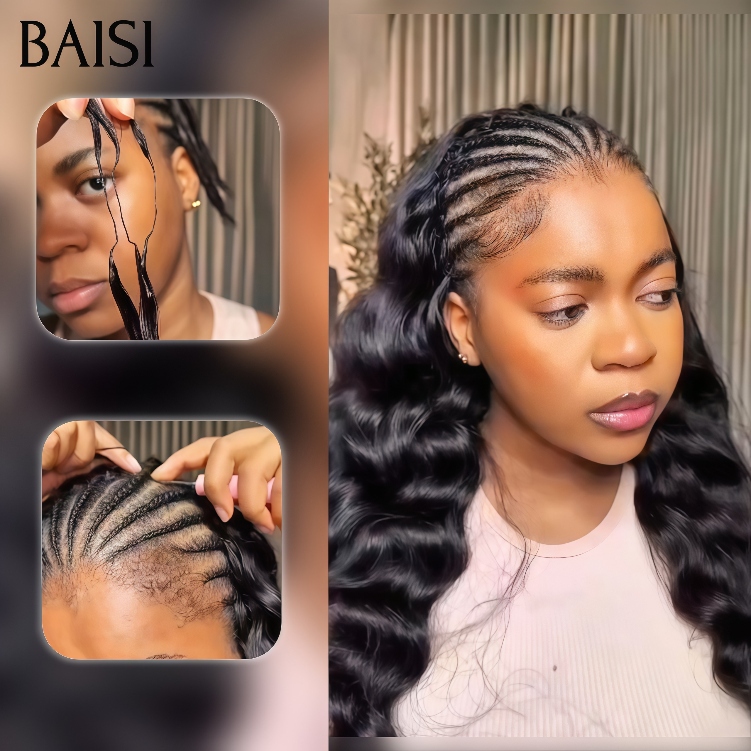 Extensions de Cheveux Humain Body wave Plume Double Tête Style Crochet Hair Extensions crochet invisible & Confort, Garantie 20 ans