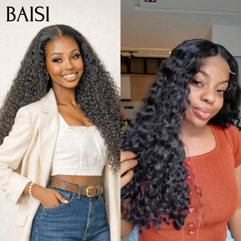 BAISI Frontale 13X4 lace perruque Curly wave 28 pouce 189€ moitié prix en 100% cheveux humains