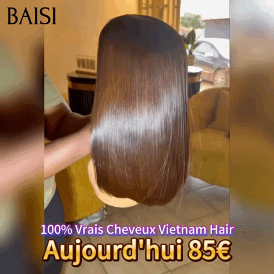 BAISI Grande Promo 2x6 closure Lace Perruque BOB Lisse marron moitié prix 100% Vrais Cheveux Vietnam Hair En 100% Cheveux Humains D mp50
