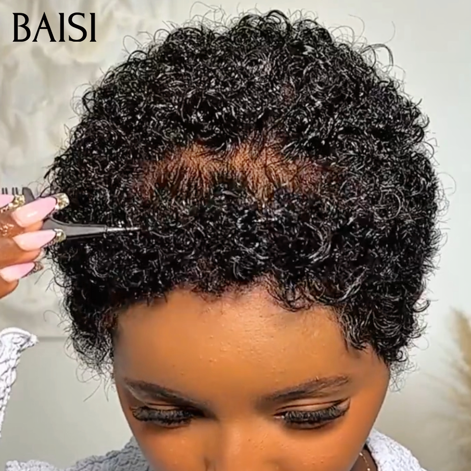 BAISI 2 Pixie Courtes 80€ pixie afro ou 4 Perruques pour revendre 310€ en 100% vrais cheveux humains