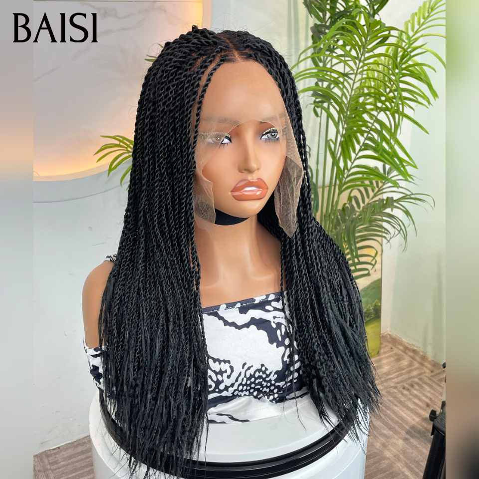 Nouveau produit Full Lace Coiffure déjà Perruque avec coiffure natte 100% Cheveux Humains