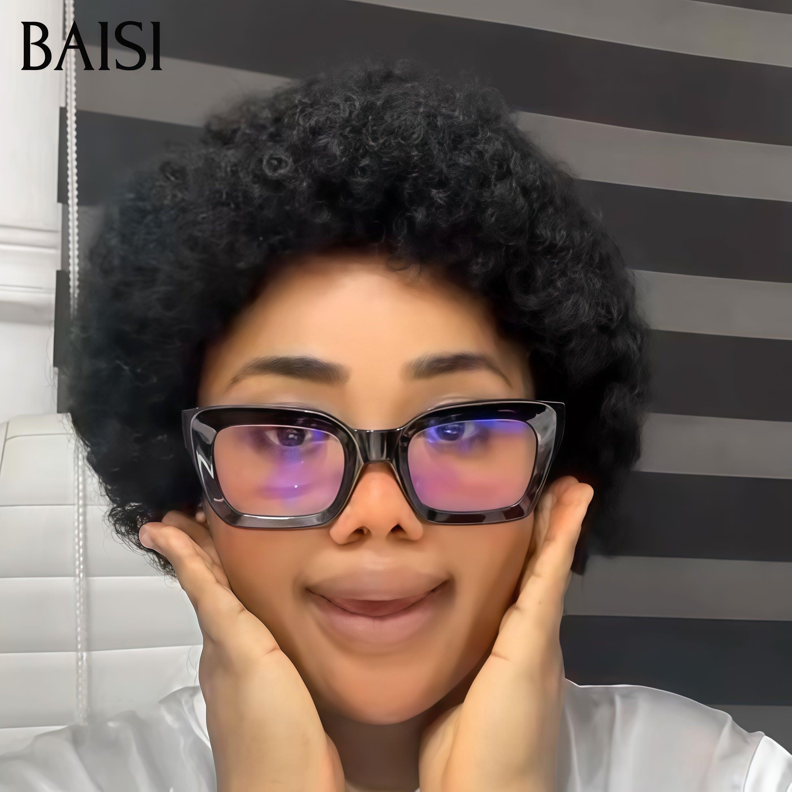 Peluca BAISI de 10 pulgadas 69 € Rizada con ondas de agua hecha a máquina en cabello 100% humano