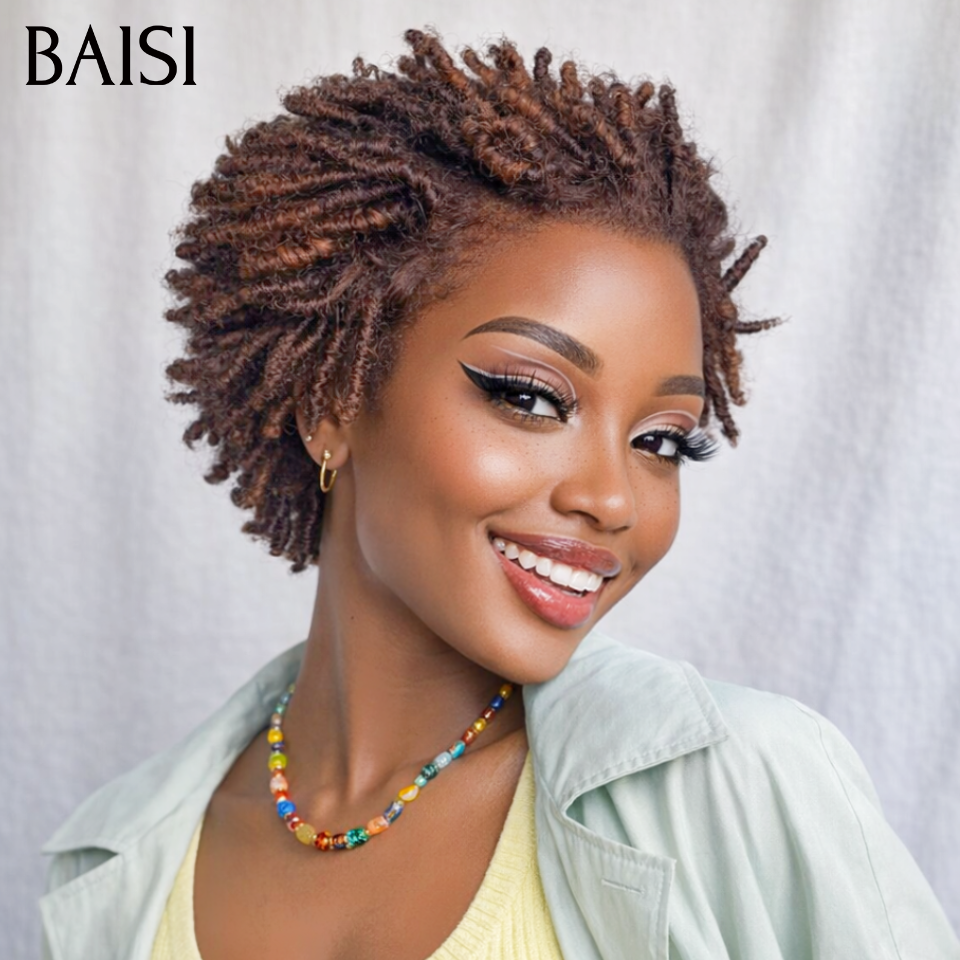 13x4 lace frontal Perruque Pixie pour l'été 68€ Moitié prix produit en couleur Mixte Marron en 100% Cheveux Humains