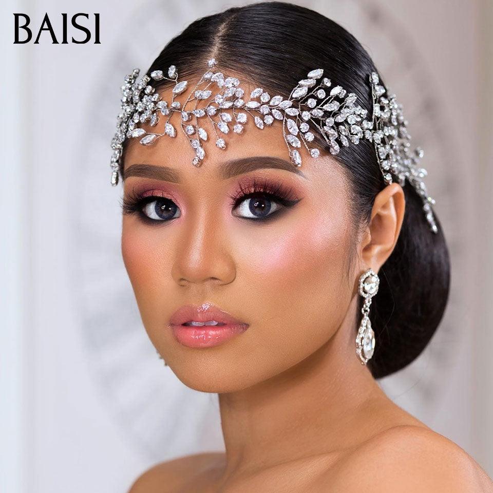 BAISI Coiffure de luxe Astrid Perruques Mariage noir Prête à porter chignon et personalisation comme sur la vidéo 100% identique avec lace frontale événement spécial VIP100