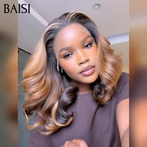 BAISI 13*4 lace frontal Perruque egg wave noir 100€ ou 4/30# 89€ ou Chioma pixie sans lace 39€ finger wave NOIR Moitié Prix Livraison Express 48H en 100% cheveux humains