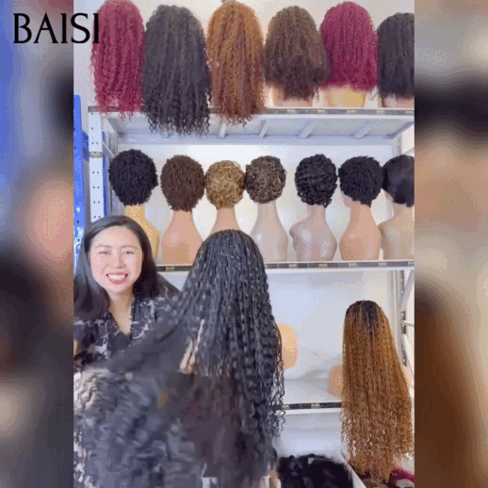 BAISI perruques À partir de 48€ Vente en gros 3 combinaisons différentes au choix pixie ou afro curly ou cheveux longs tressés en quantité limitée