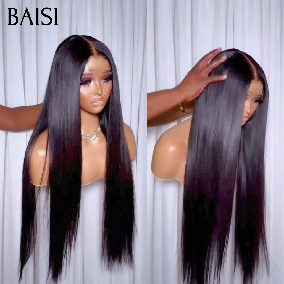 BAISI 2*6 Lace Closure Wig In 100% Human Hair