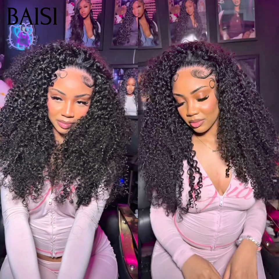 BAISI Nouvelle Arrivée Promo 100% Raw Hair curly wave 20 pouces en noir 128€ ou 13X4 lace frontal BOB curly wave 14 pouces Moitié Prix en couleur NOIR Mixte Miel 85€ 100% cheveux humains