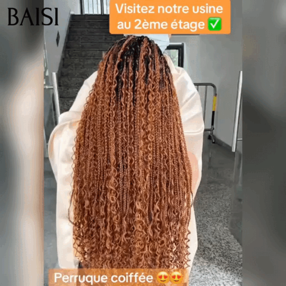 Nouveau produit natte full lace couleur miel 34 pouce taille unique tendance en europe 179€ promotion