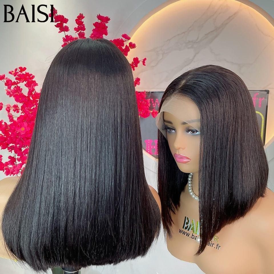 BAISI 13X4 Perruques de Luxe Lisse bob 15A SDD BONE STRAIGHT 250% densite 100% Viêtnam Hair