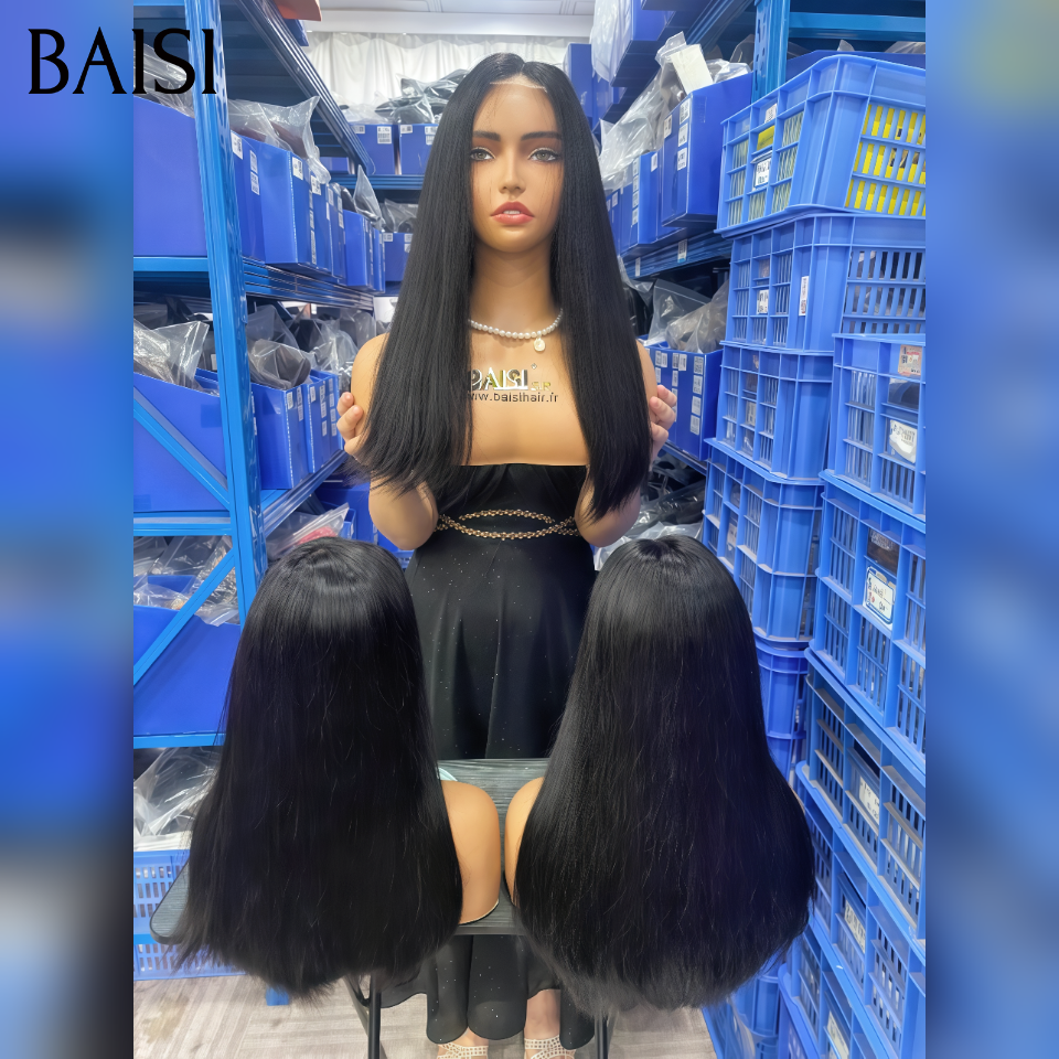13x4 lace frontal Perruque Lisse 10 pouce raw hair 69€ NOIR 100% bonne qualité en 100% Cheveux Humains