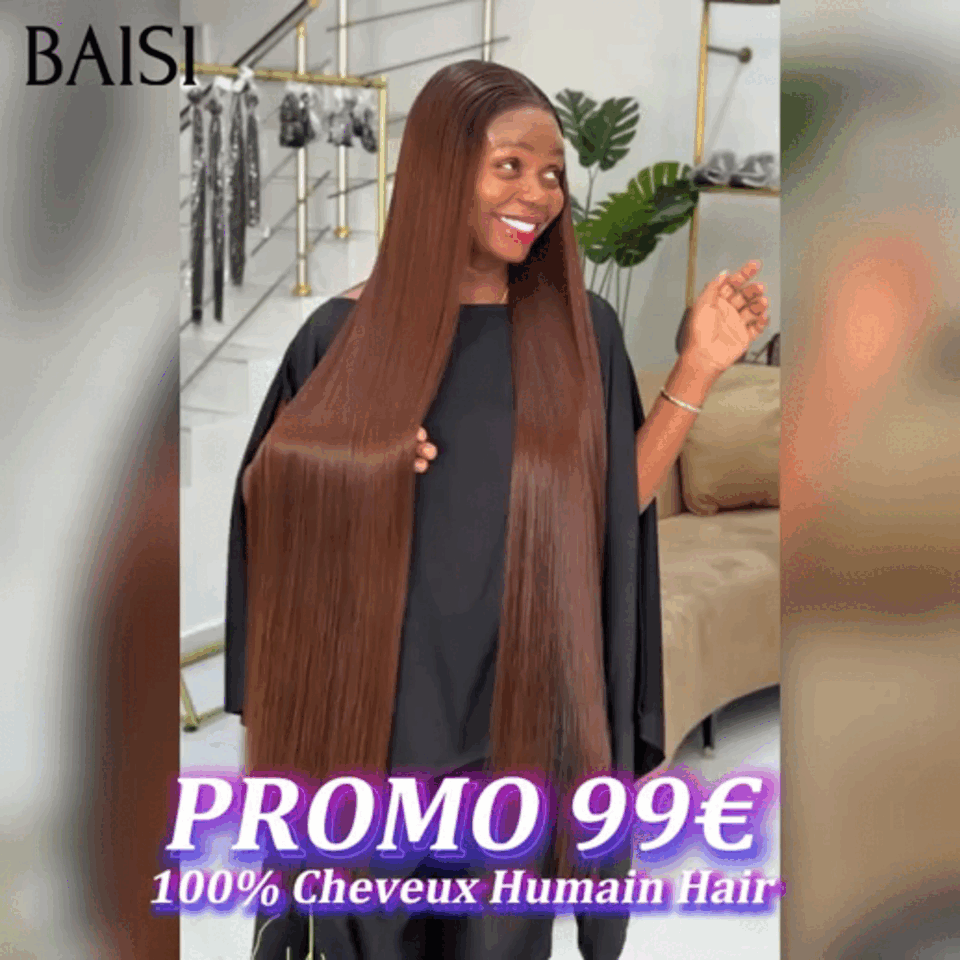 13x4 lace frontal Perruque Lisse 18 pouce 99€ raw hair marron 100% bonne qualité en 100% Cheveux Humains