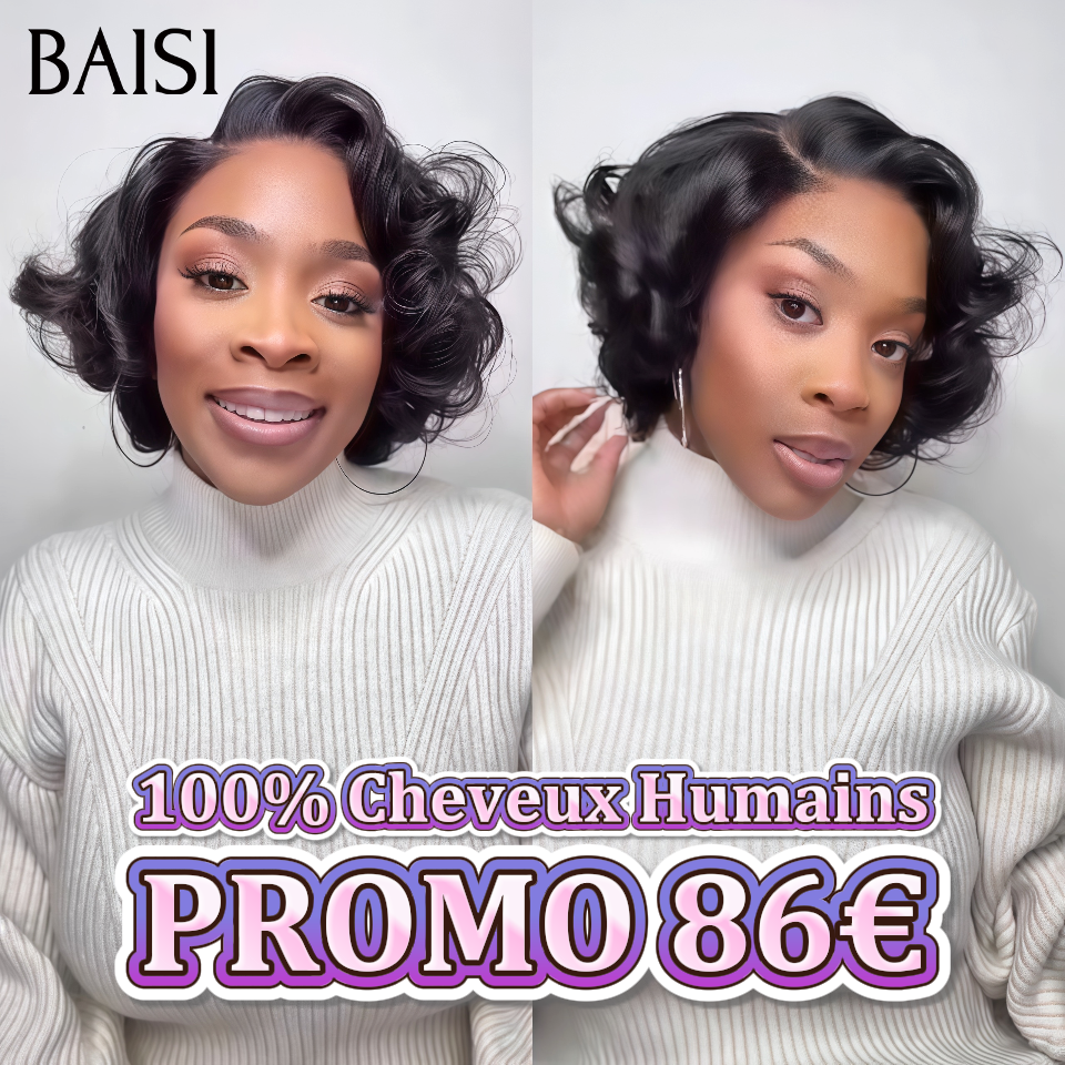 BAISI Peruca Bob Afro Curl T-Part sem cola, 12 polegadas, mel e preto 1BT27#, 86€ ou metade do preço em 100% cabelo humano