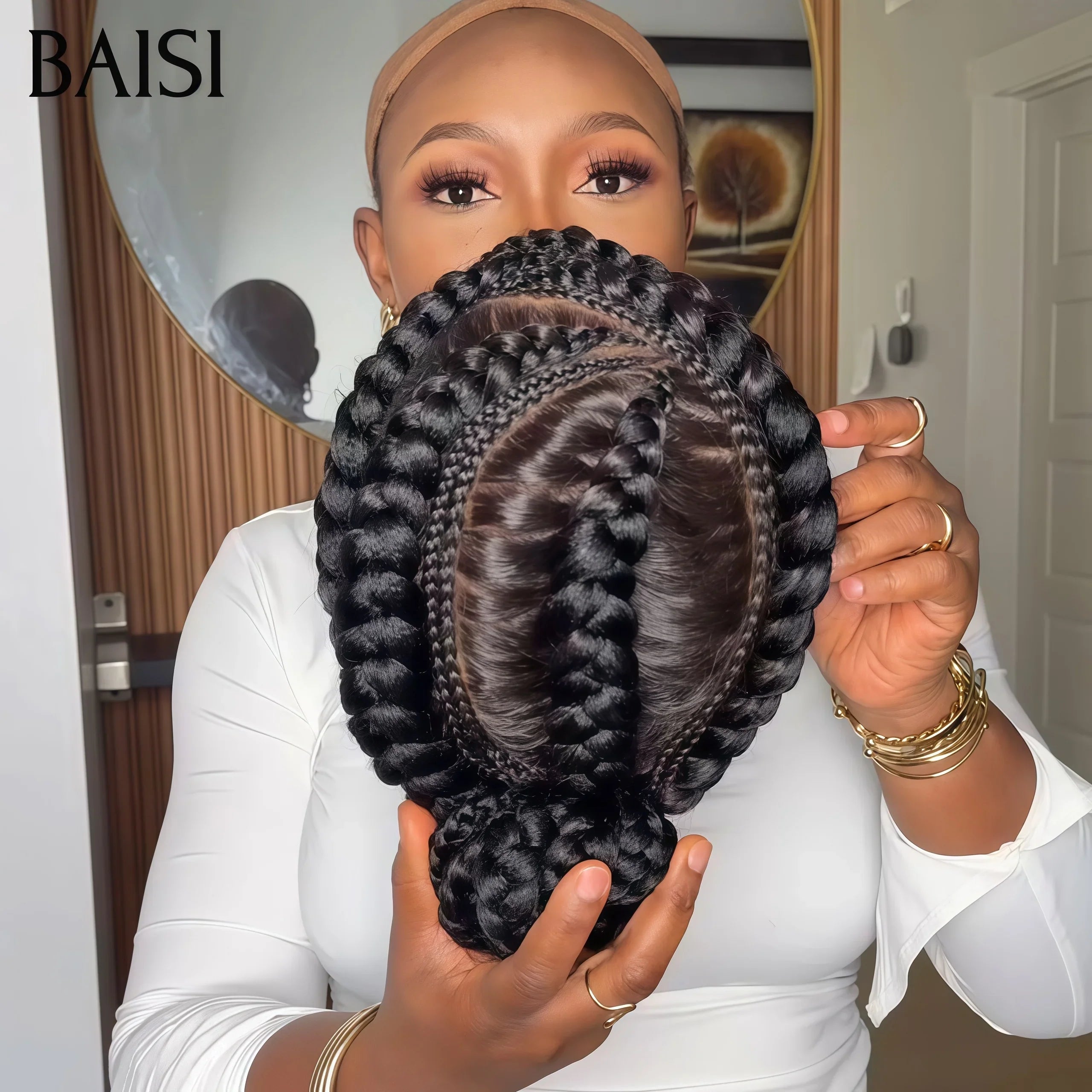 BAISI HAIR FR 13x6 Lace Frontal Natural wave wig in 100% Raw Hair Buy 2 pcs, get low price (no code needed)