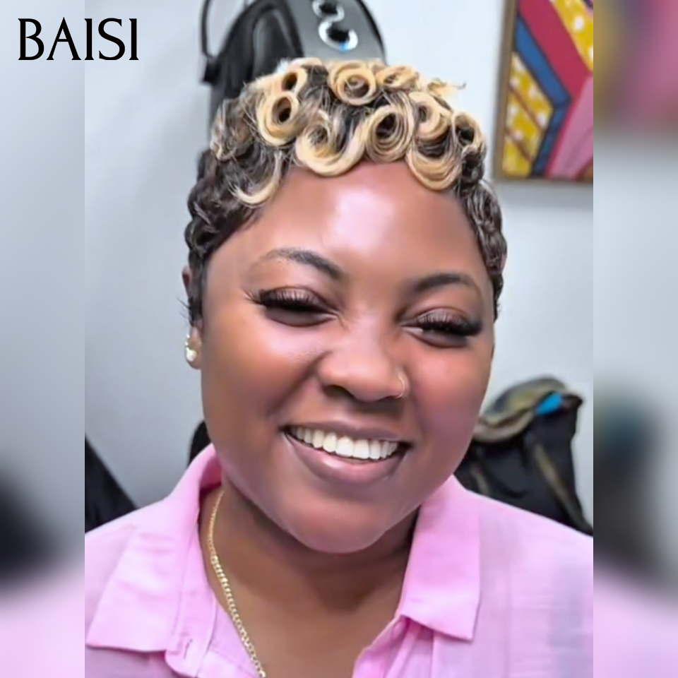 BAISI Perruque PROMO Chioma 45€ sans Colle Fabriqué à la machine en 100% vrais cheveux humains