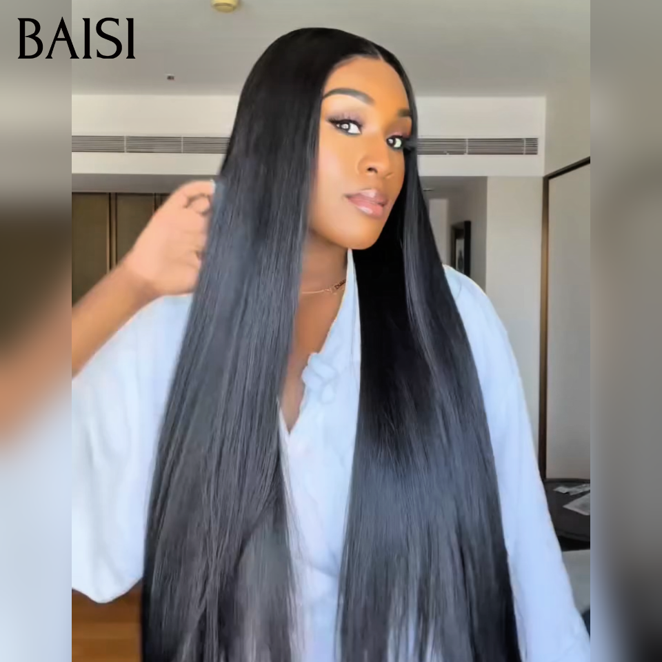 BAISI 2 Perruques Vietnamiennes Noir Lisse + Curly 24 pouces et/ou 30pouces Très Longues 250% densité Qualité Top Grade en 100% Cheveux Humains Reçu 48H TVA 0€