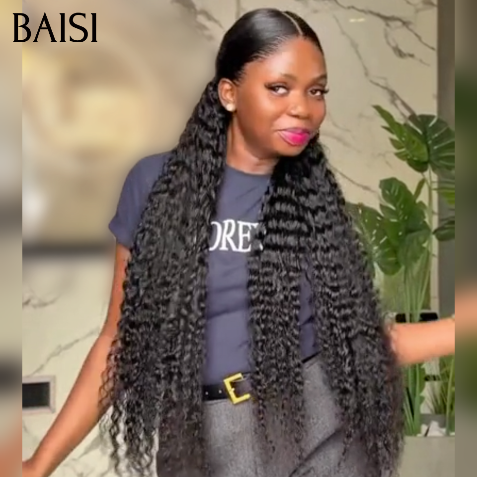 BAISI 2 Perruques Vietnamiennes Noir Lisse + Curly 24 pouces et/ou 30pouces Très Longues 250% densité Qualité Top Grade en 100% Cheveux Humains Reçu 48H TVA 0€