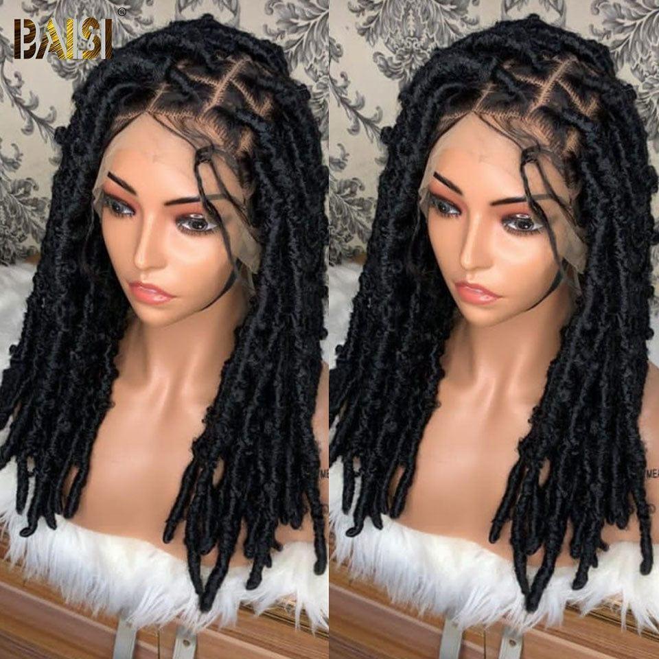 BAISI full lace avec baby hair synthétic hair Braide Natte En Cheveux Synthetiques